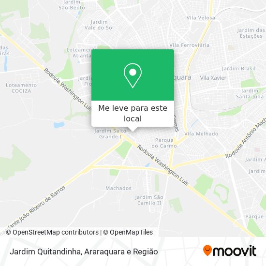 Jardim Quitandinha mapa