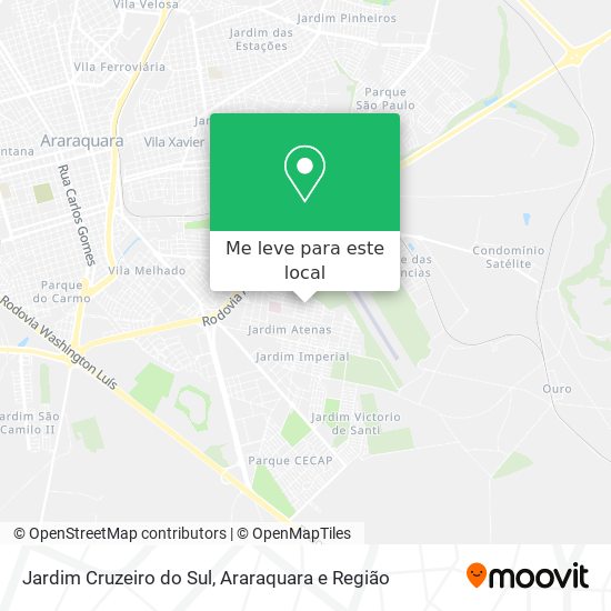 Jardim Cruzeiro do Sul mapa