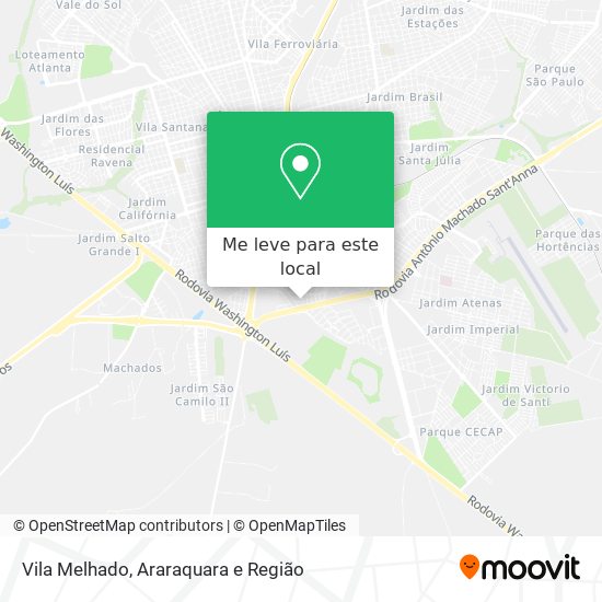 Vila Melhado mapa