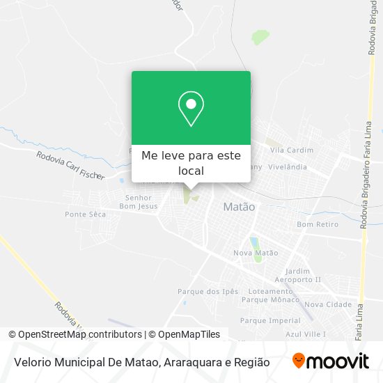 Velorio Municipal De Matao mapa