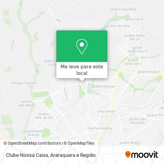 Clube Nossa Caixa mapa