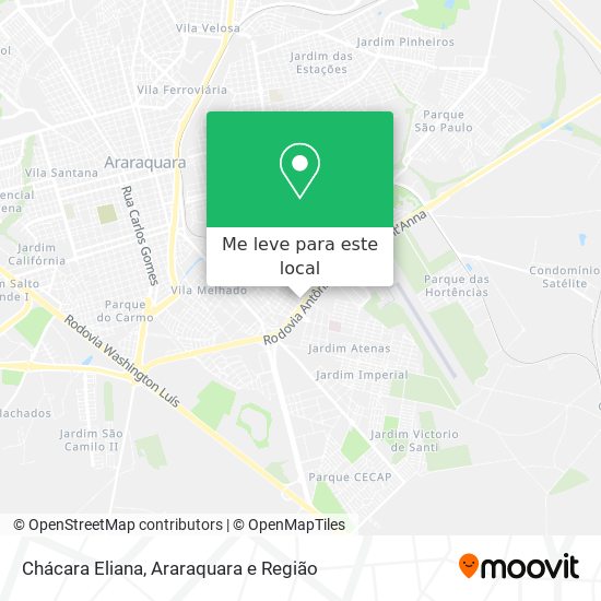 Chácara Eliana mapa