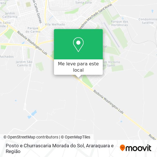 Posto e Churrascaria Morada do Sol mapa