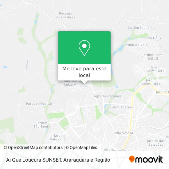 Ai Que Loucura SUNSET mapa