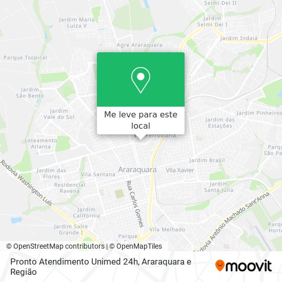 Pronto Atendimento Unimed 24h mapa