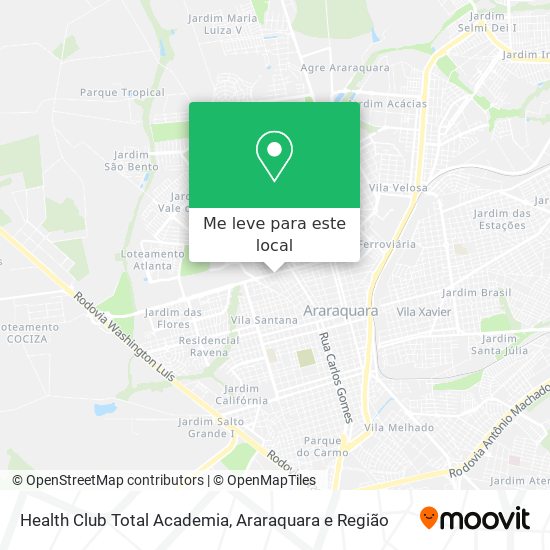Health Club Total Academia mapa
