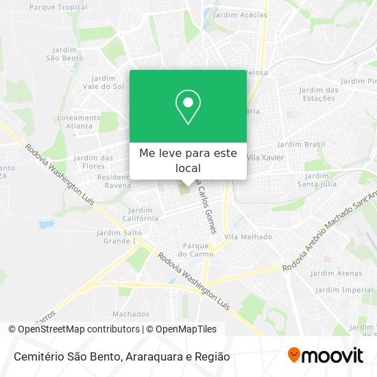 Cemitério São Bento mapa