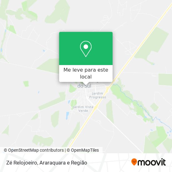 Zé Relojoeiro mapa