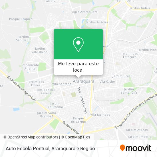 Auto Escola Pontual mapa