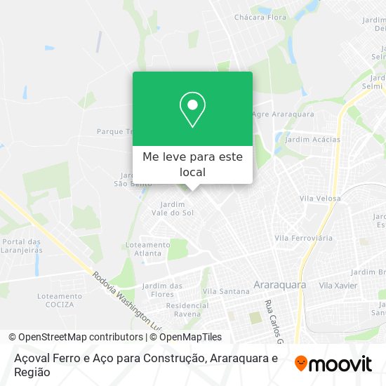 Açoval Ferro e Aço para Construção mapa