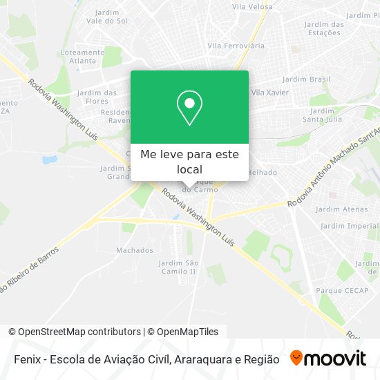 Fenix - Escola de Aviação Civíl mapa
