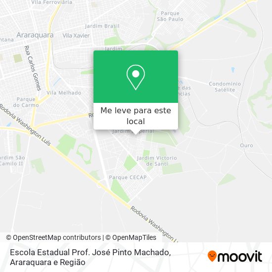 Escola Estadual Prof. José Pinto Machado mapa