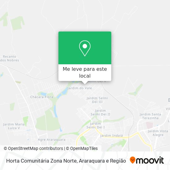 Horta Comunitária Zona Norte mapa