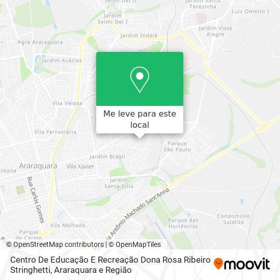 Centro De Educação E Recreação Dona Rosa Ribeiro Stringhetti mapa