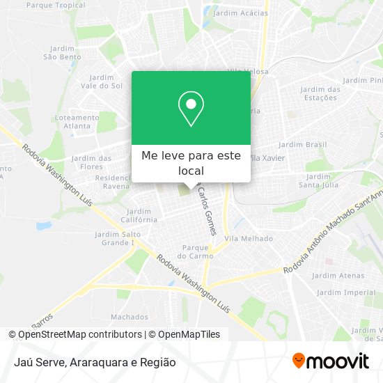 Jaú Serve mapa