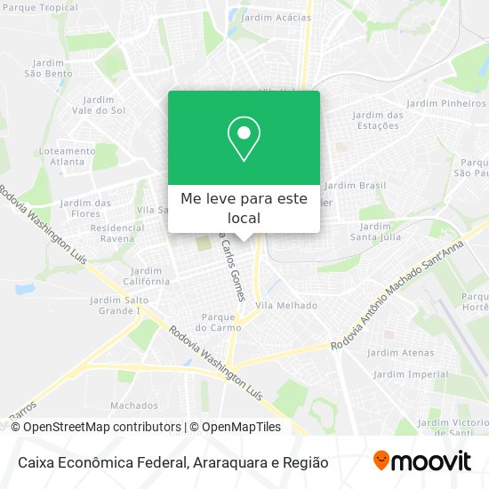 Caixa Econômica Federal mapa