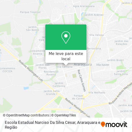 Escola Estadual Narciso Da Silva César mapa