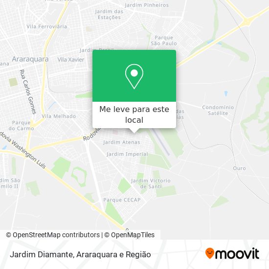 Jardim Diamante mapa