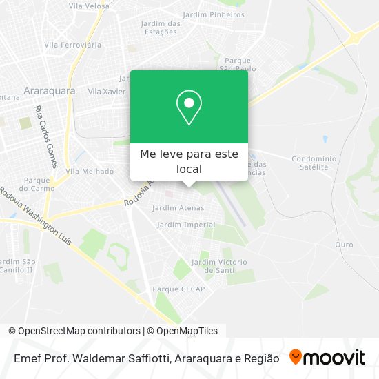 Emef Prof. Waldemar Saffiotti mapa