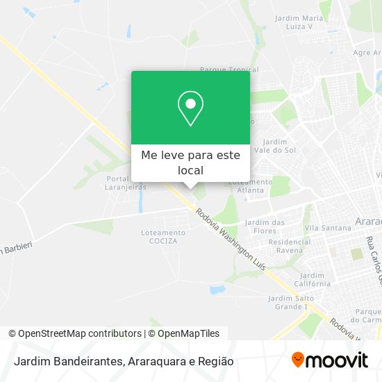 Jardim Bandeirantes mapa