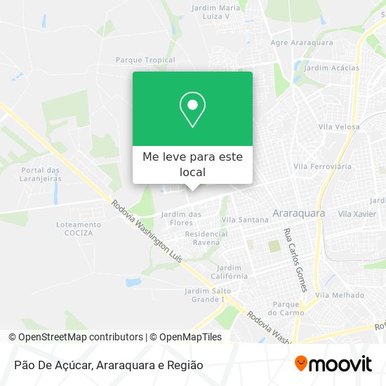 Pão De Açúcar mapa