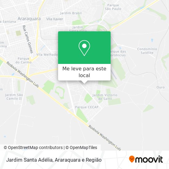 Jardim Santa Adélia mapa