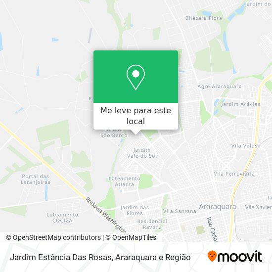 Jardim Estância Das Rosas mapa