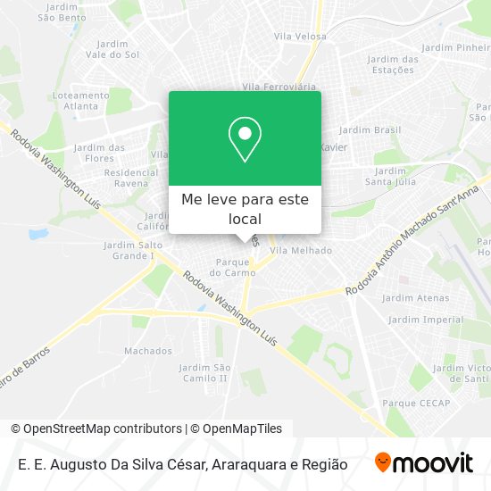 E. E. Augusto Da Silva César mapa