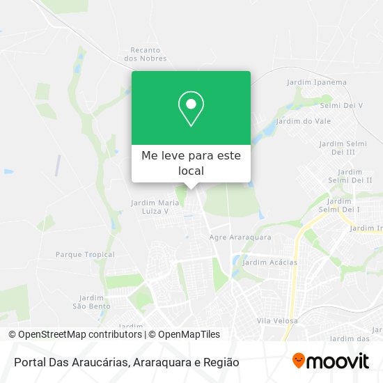 Portal Das Araucárias mapa