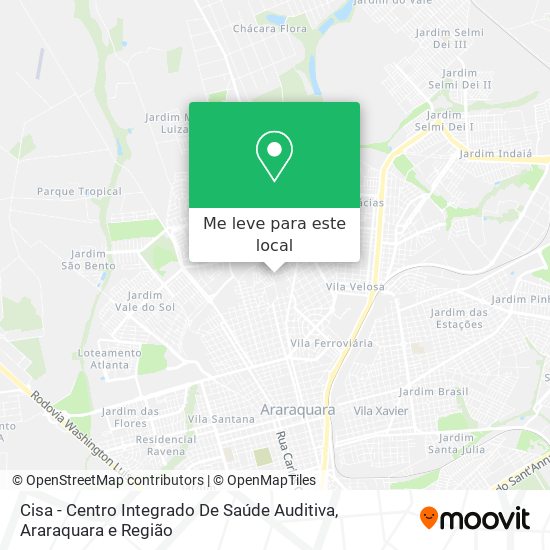 Cisa - Centro Integrado De Saúde Auditiva mapa