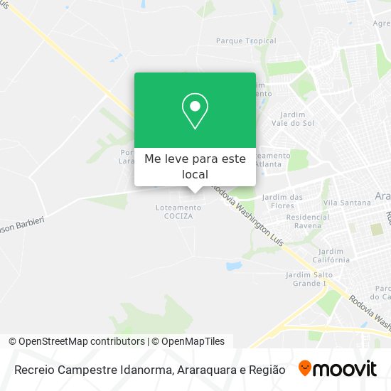 Recreio Campestre Idanorma mapa