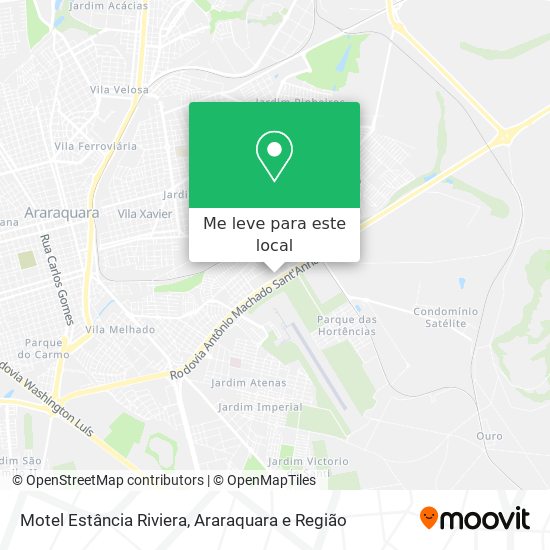Motel Estância Riviera mapa