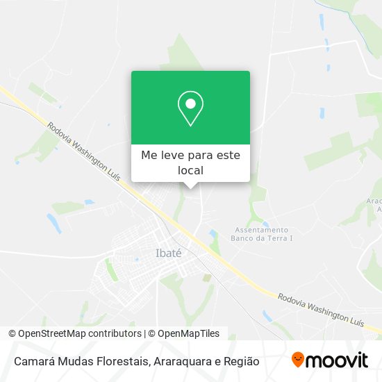 Camará Mudas Florestais mapa