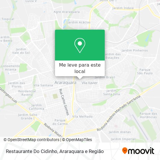 Restaurante Do Cidinho mapa