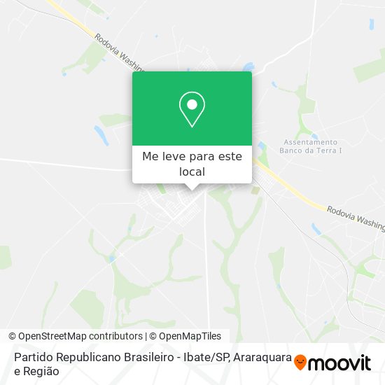 Partido Republicano Brasileiro - Ibate / SP mapa