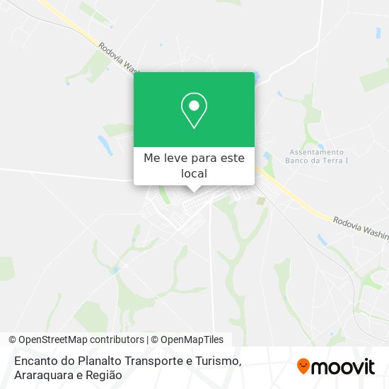 Encanto do Planalto Transporte e Turismo mapa