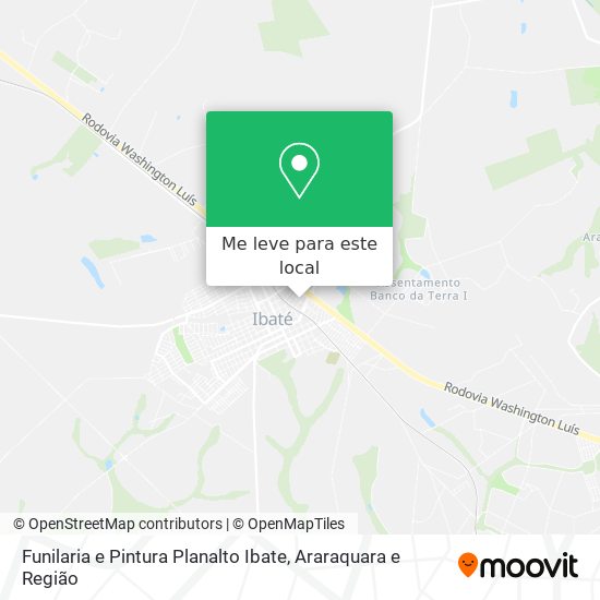 Funilaria e Pintura Planalto Ibate mapa