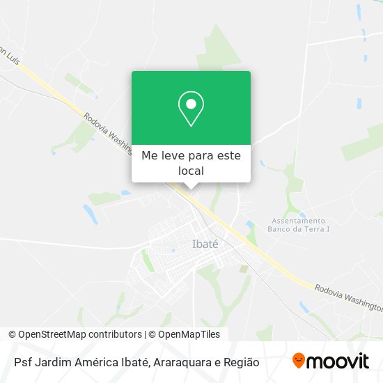 Psf Jardim América Ibaté mapa