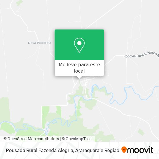 Pousada Rural Fazenda Alegria mapa