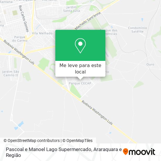 Pascoal e Manoel Lago Supermercado mapa