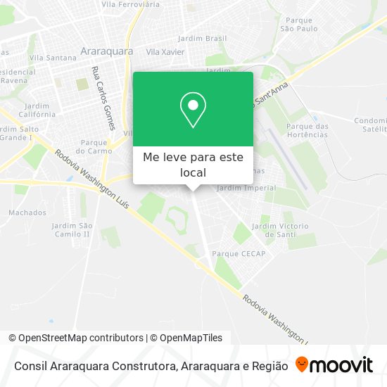 Consil Araraquara Construtora mapa