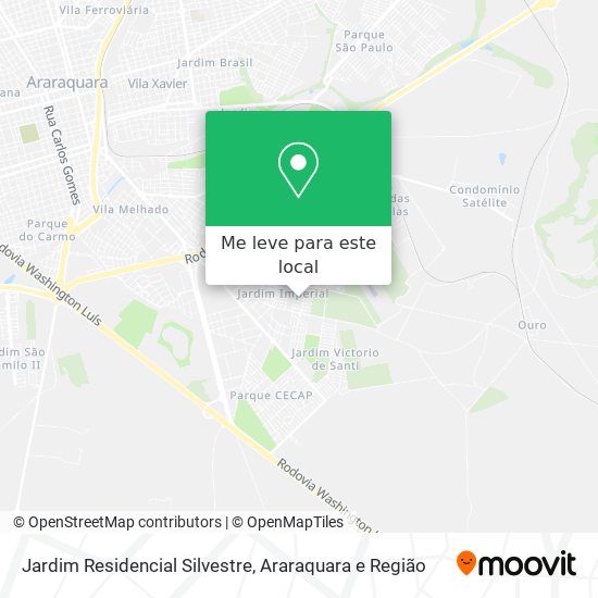 Jardim Residencial Silvestre mapa