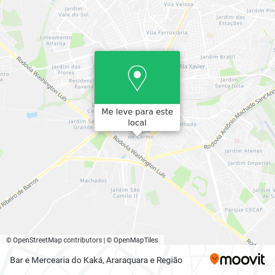 Bar e Mercearia do Kaká mapa