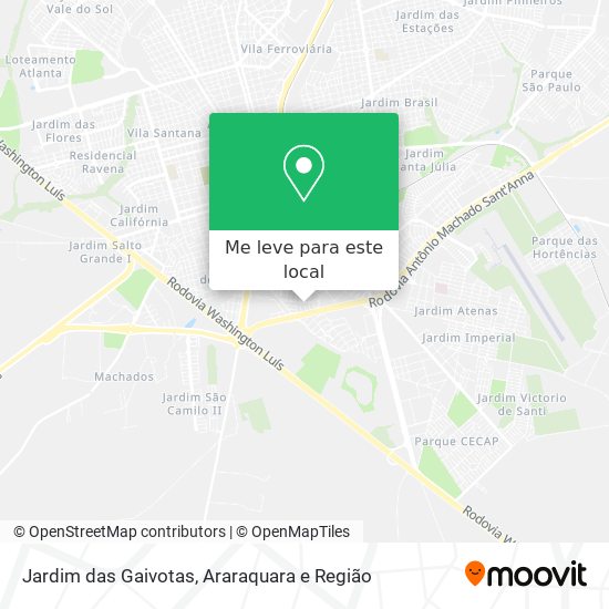 Jardim das Gaivotas mapa