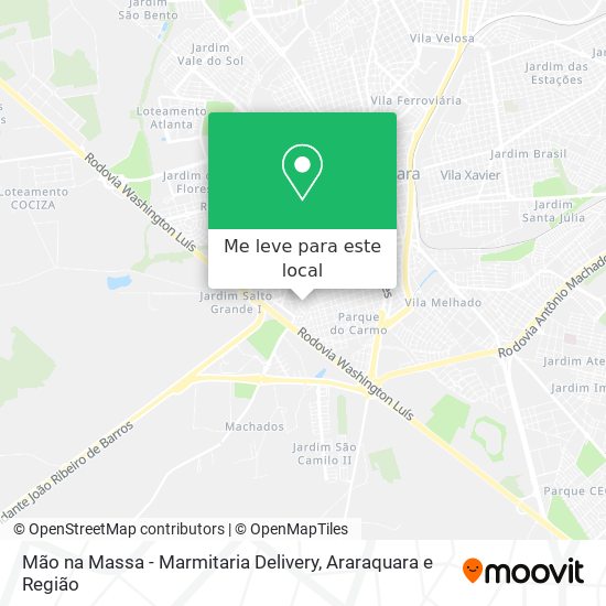 Mão na Massa - Marmitaria Delivery mapa