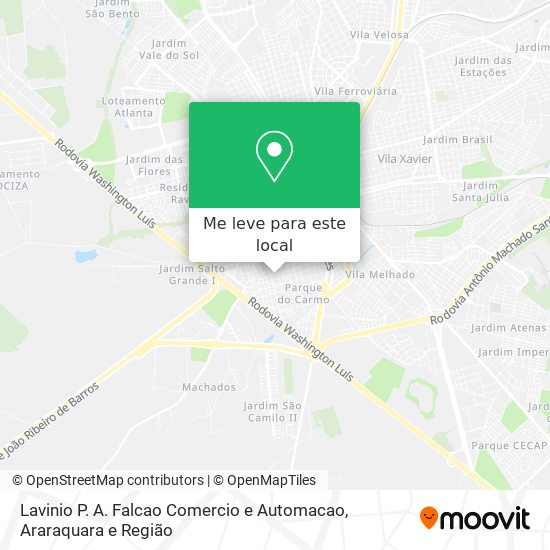 Lavinio P. A. Falcao Comercio e Automacao mapa
