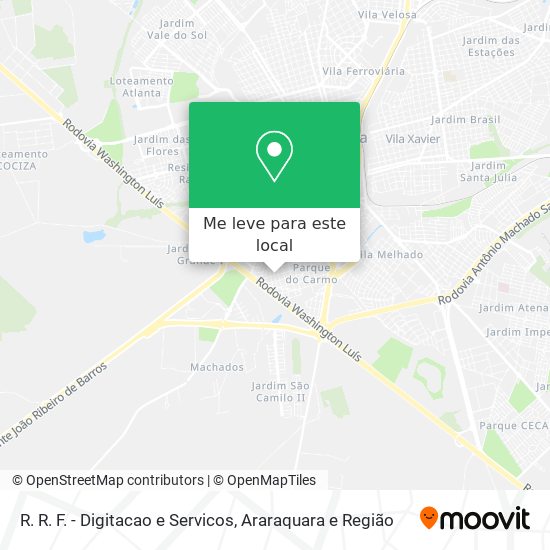 R. R. F. - Digitacao e Servicos mapa