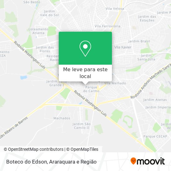 Boteco do Edson mapa