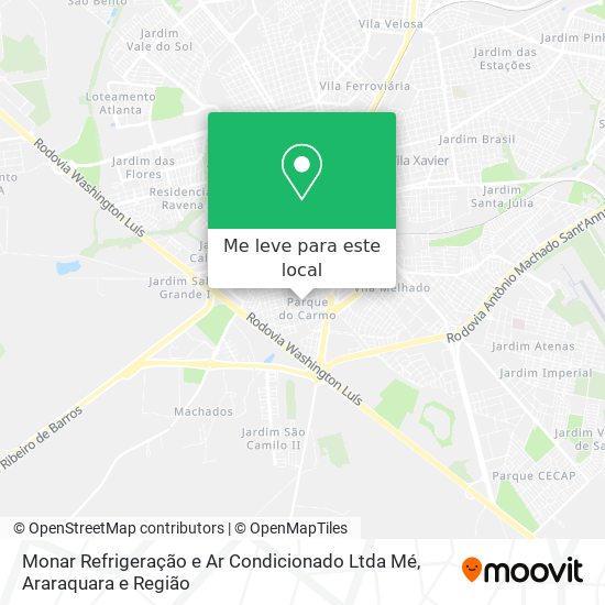 Monar Refrigeração e Ar Condicionado Ltda Mé mapa