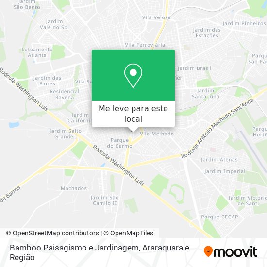 Bamboo Paisagismo e Jardinagem mapa